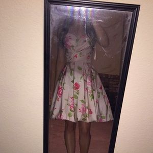 strapless sherri hill dress!!